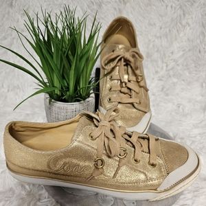 Coach Gold Flame Sneakers